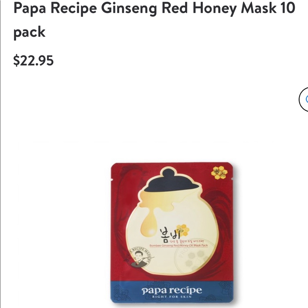 Bomber Ginseng Red honey oil mask pack